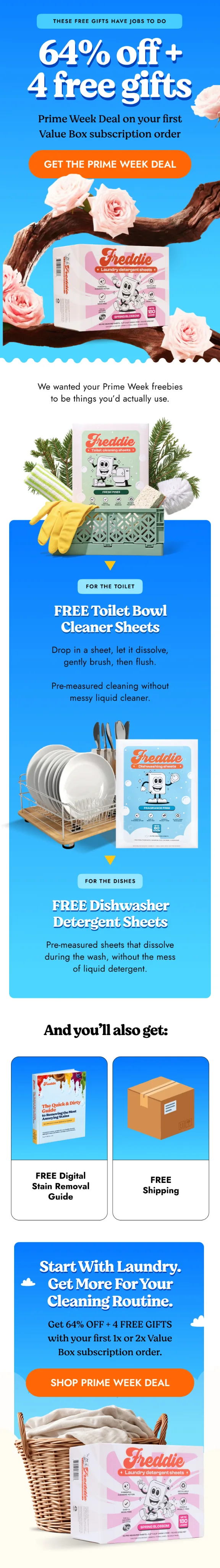 Freddie Co. email design — promotional and lifecycle email 2