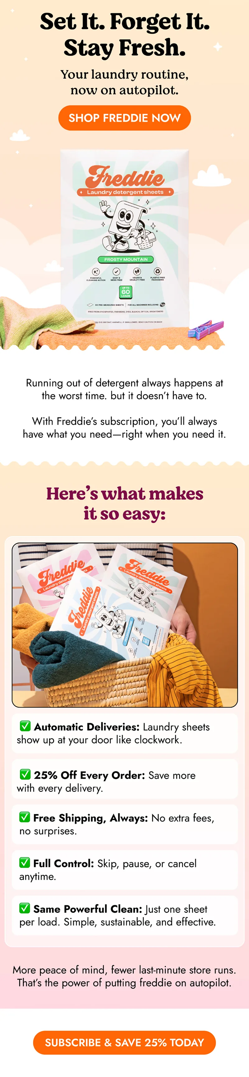 Freddie Co. email design — promotional and lifecycle email 4
