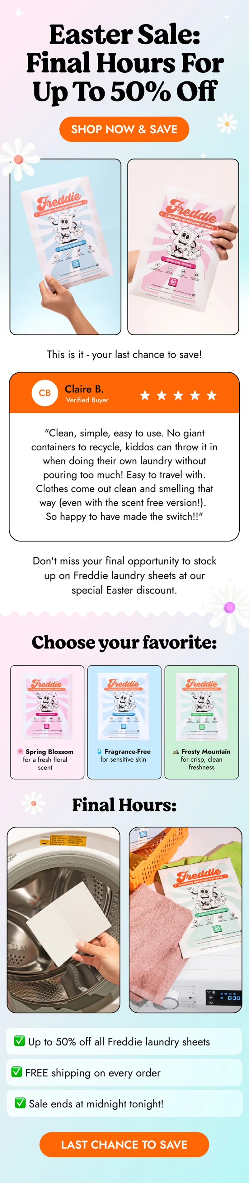 Freddie Co. email design — promotional and lifecycle email 5