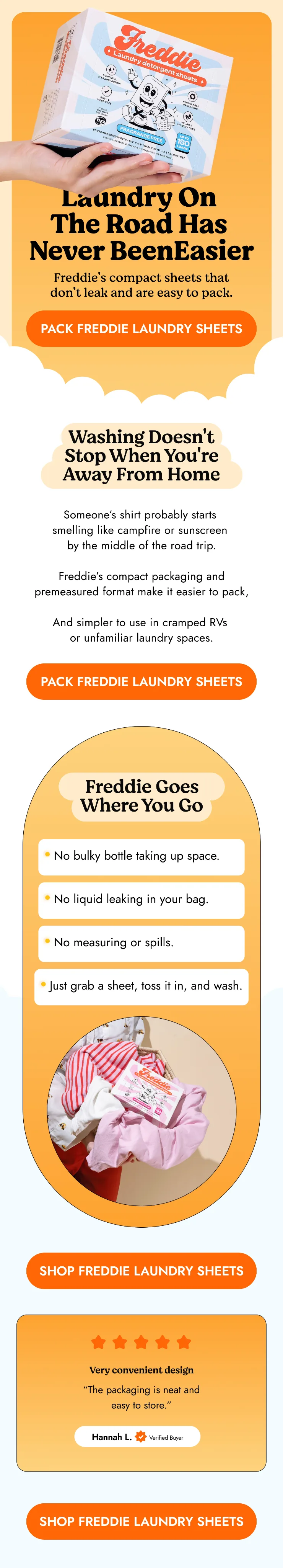 Freddie Co. email design — promotional and lifecycle email 8