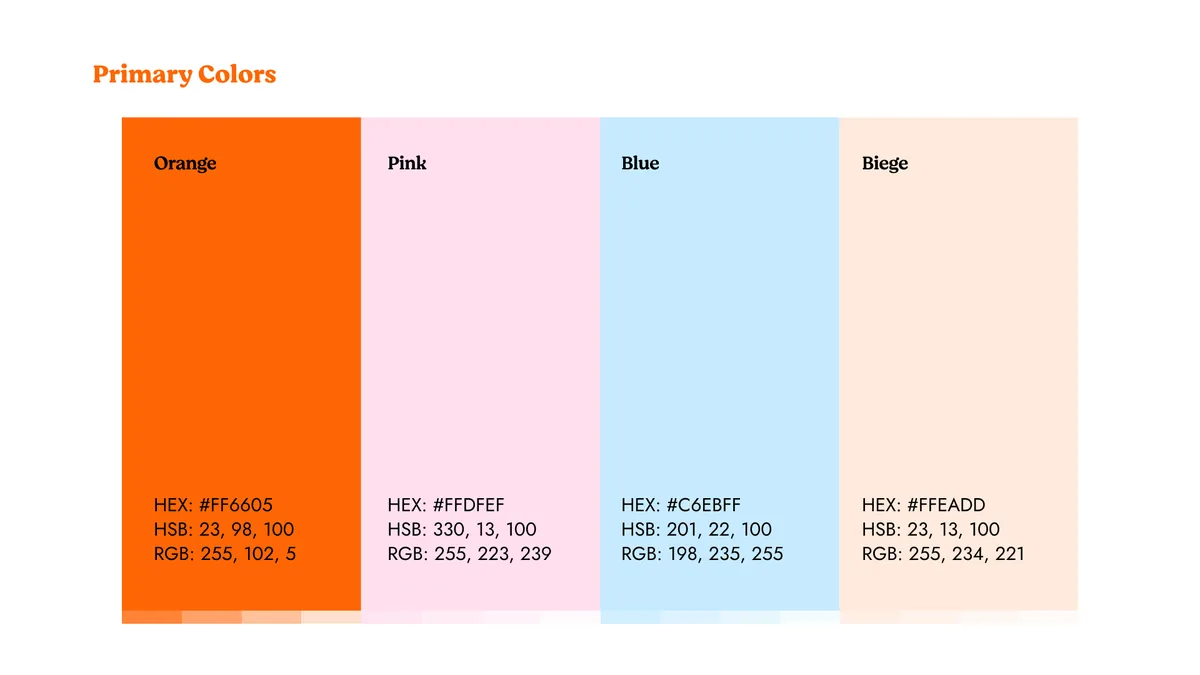 Freddie Co. brand guidelines slide 4
